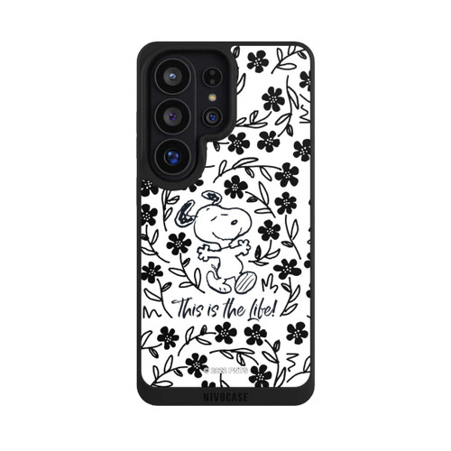 Samsung Galaxy S26 Ultra NIVOpure Snoopy schwarz und weiß This Is The Life
