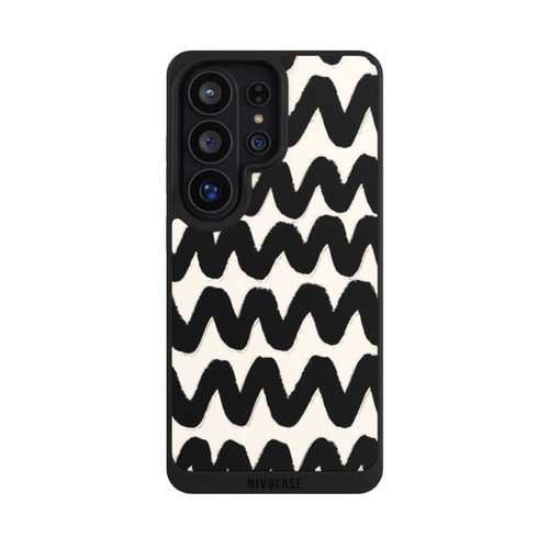 Samsung Galaxy S26 Ultra NIVOpure Vagues Noires Pattern