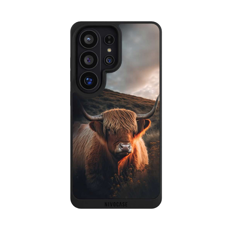 Galaxy S26 Ultra NIVOpure Hochland Rind mit großen Hörnern mit KI