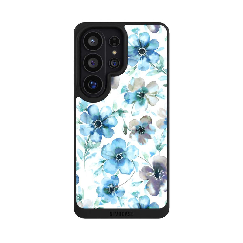 Galaxy S26 Ultra NIVOpure Blaues Blumenmuster Trendy