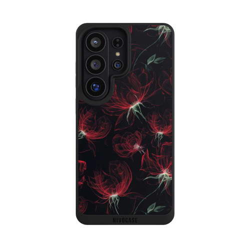 Samsung Galaxy S26 Ultra NIVOpure Fleurs rouges Fond d'écran