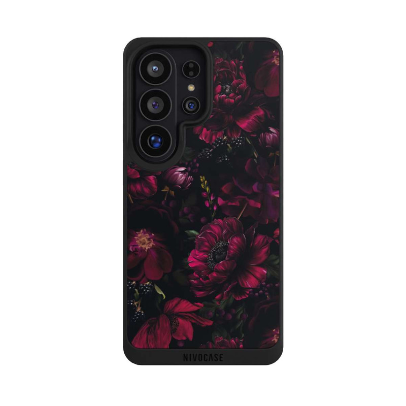 Galaxy S26 Ultra NIVOpure Dunkle Rote Blumen Liebe
