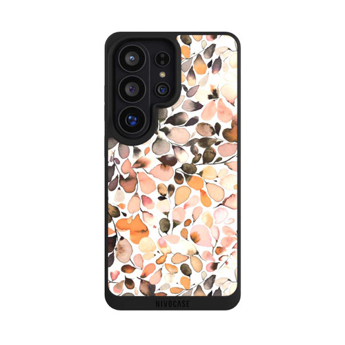 Samsung Galaxy S26 Ultra NIVOpure Eukalyptus Aquarellblätter Dunkelbraun Herbst