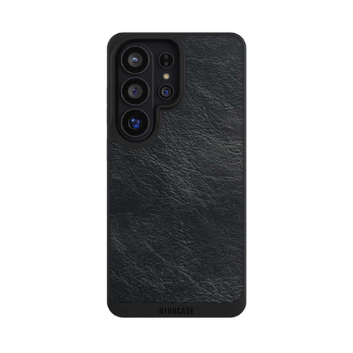 Samsung Galaxy S26 Ultra NIVOpure Fond Aspect Cuir Noir
