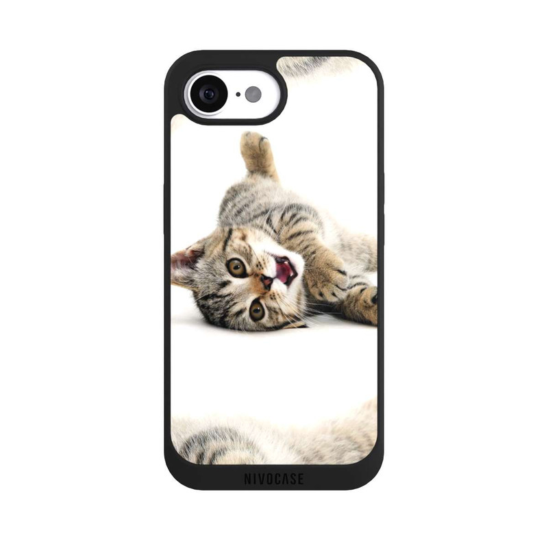 iPhone 17e NIVOpure Cat Rolling around