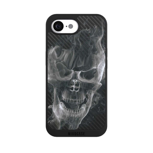 Apple iPhone 17e NIVOpure rauchender Totenkopf Carbon