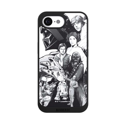 Apple iPhone 17e NIVOpure Personnages StarWars - Noir et Blanc