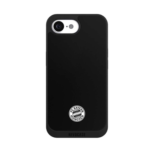 Apple iPhone 17e NIVOpure Klassisches FCB Logo Klein - Weiß auf Schwarz