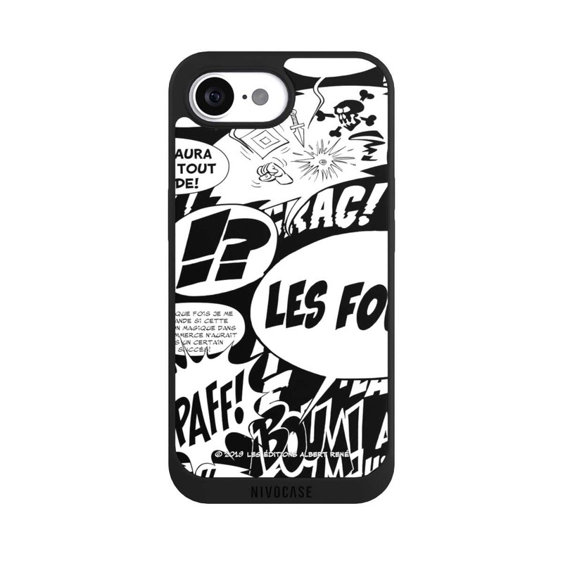 iPhone 17e NIVOpure Sprechblasen Asterix Schwarz