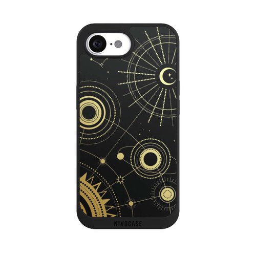Apple iPhone 17e NIVOpure Schwarzer und goldener Look Abstrakt