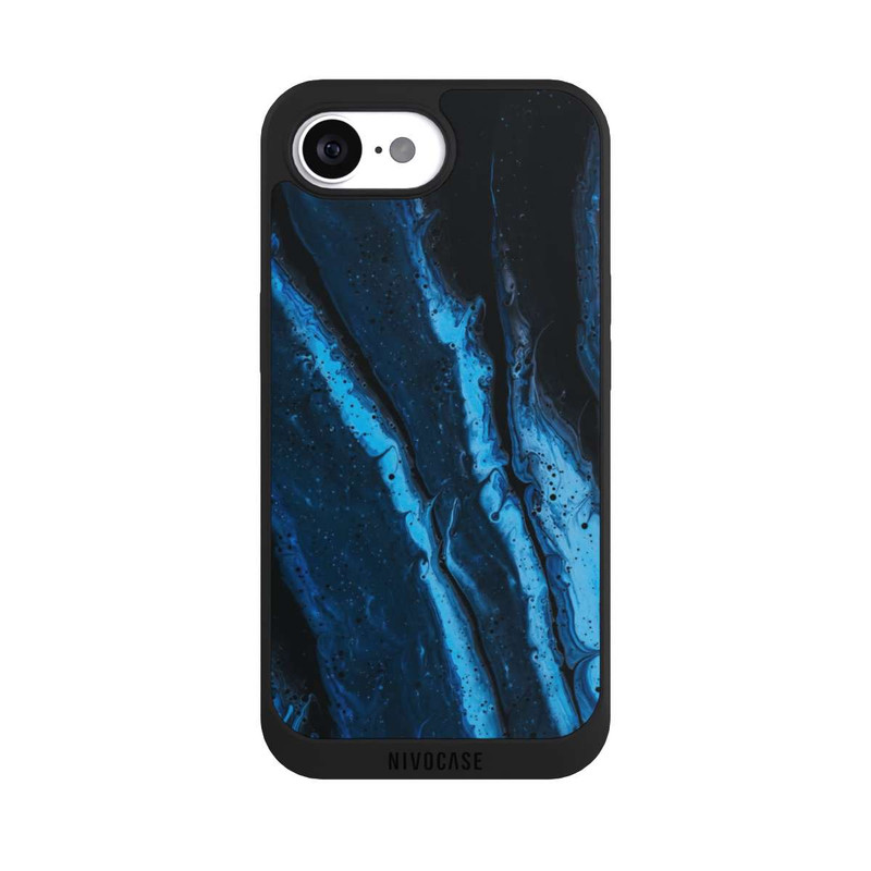 iPhone 17e NIVOpure Blue oil texture