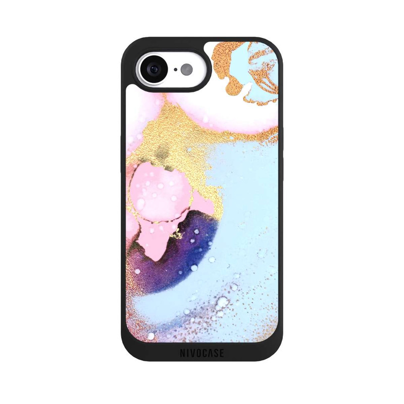 iPhone 17e NIVOpure Pastell Glamour Tintenstruktur