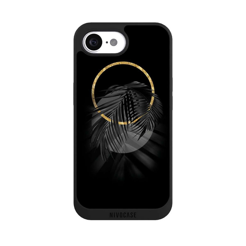 iPhone 17e NIVOpure tropische Blätter schwarz