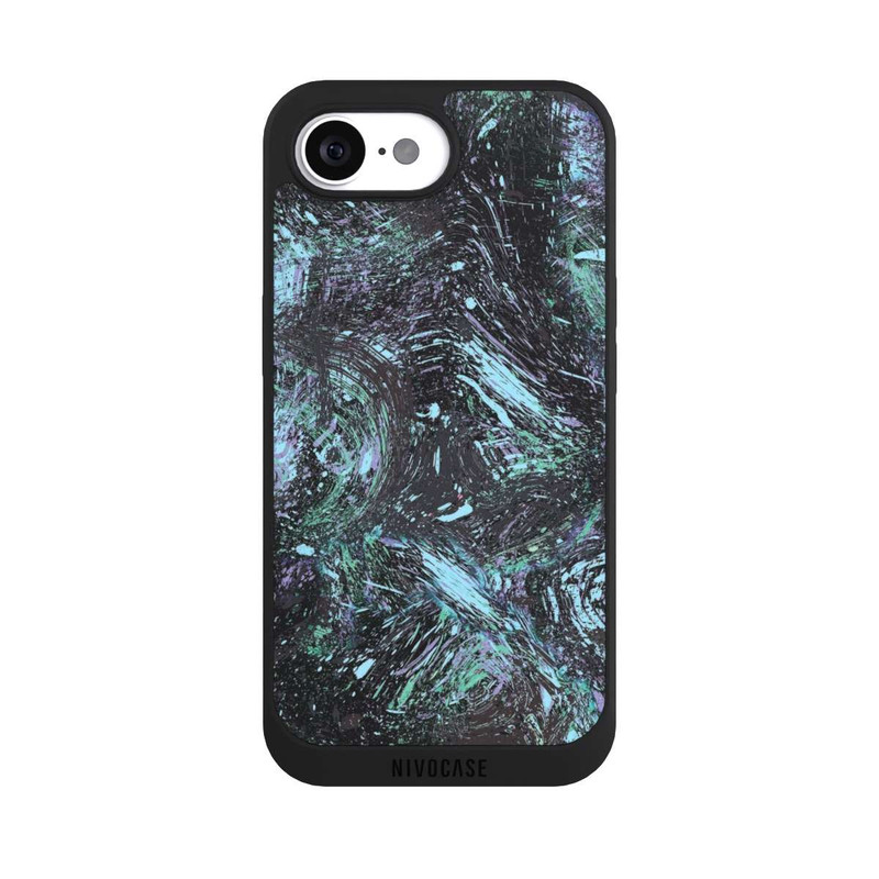 iPhone 17e NIVOpure Abstrakt tropfender Staub lila