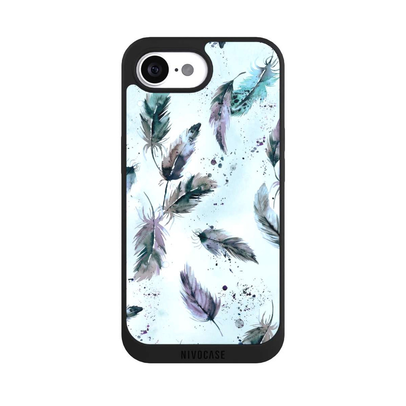 iPhone 17e NIVOpure Plumes Magiques Bleu Doux