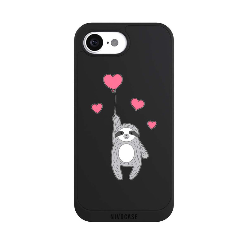 iPhone 17e NIVOpure Paresseux avec coeurs transparent