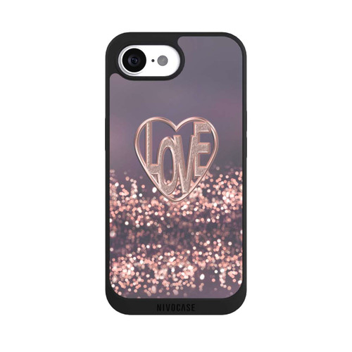 Apple iPhone 17e NIVOpure LOVE Glitzerrosa