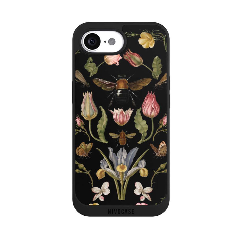iPhone 17e NIVOpure Wildblumen und Biene Schwarz
