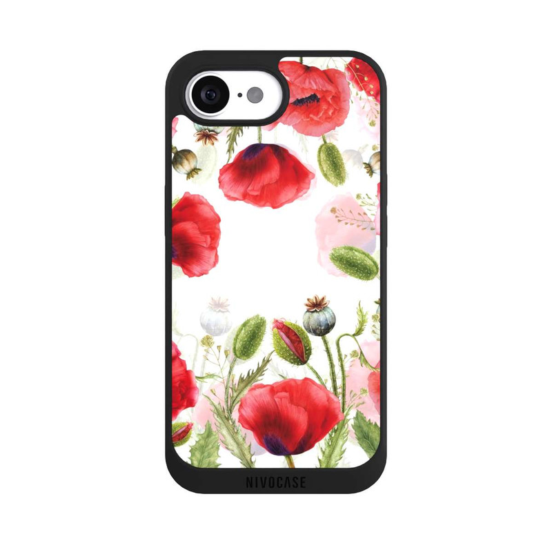 iPhone 17e NIVOpure Cadre coquelicots