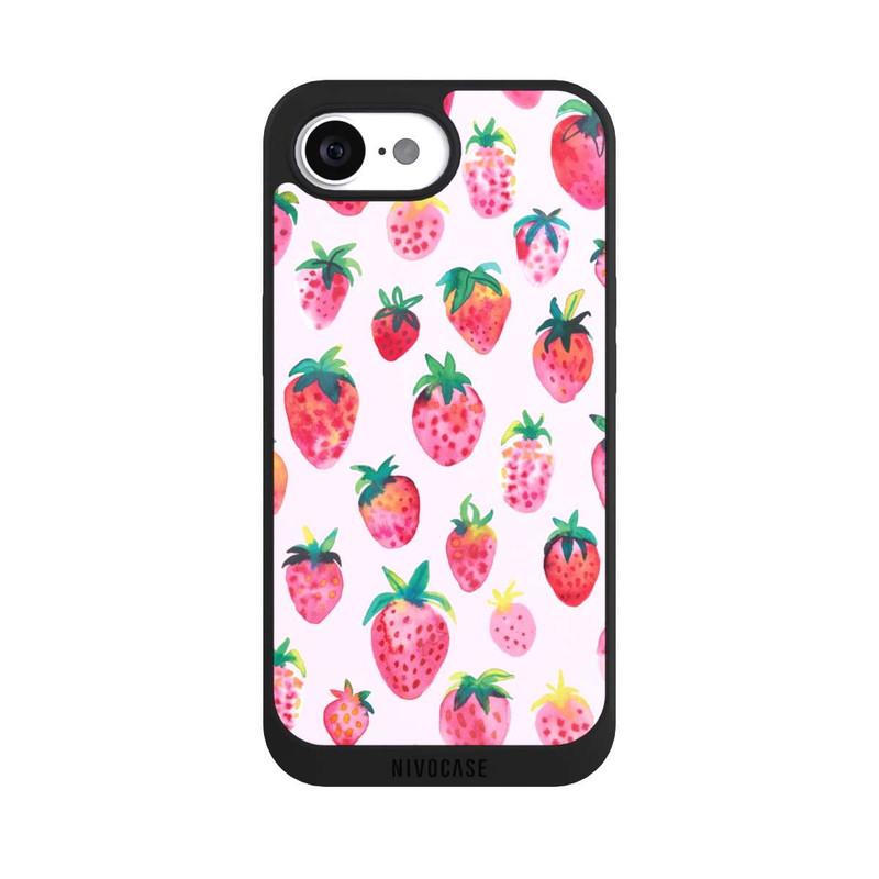 iPhone 17e NIVOpure Aquarell Erdbeeren