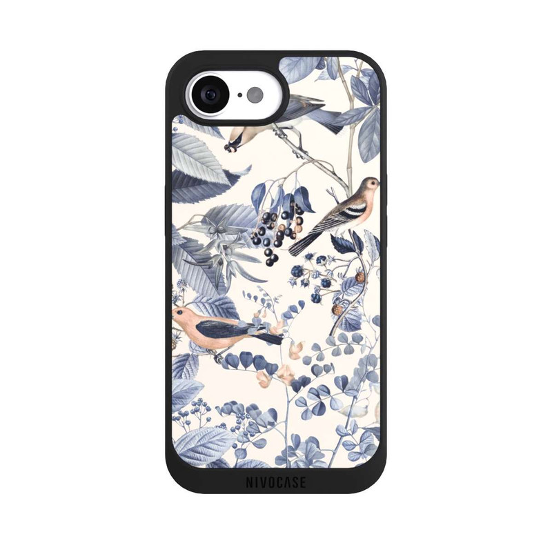 iPhone 17e NIVOpure Vögel und Beeren in Beige