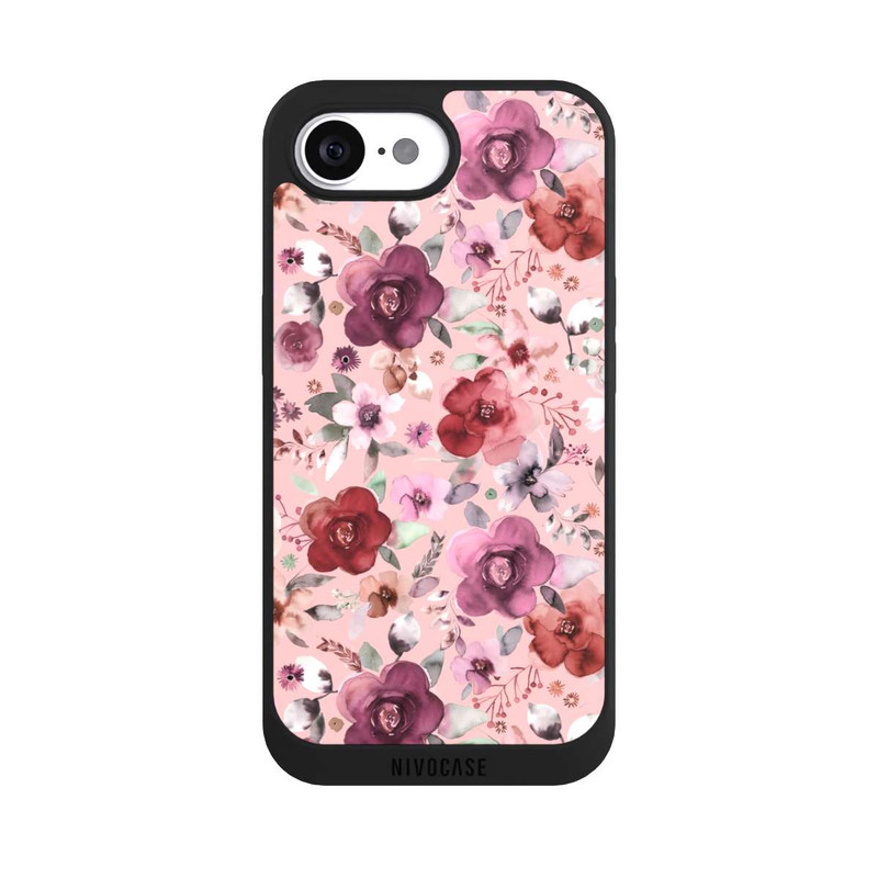 iPhone 17e NIVOpure Üppiger romantischer Blumenstrauß rosa