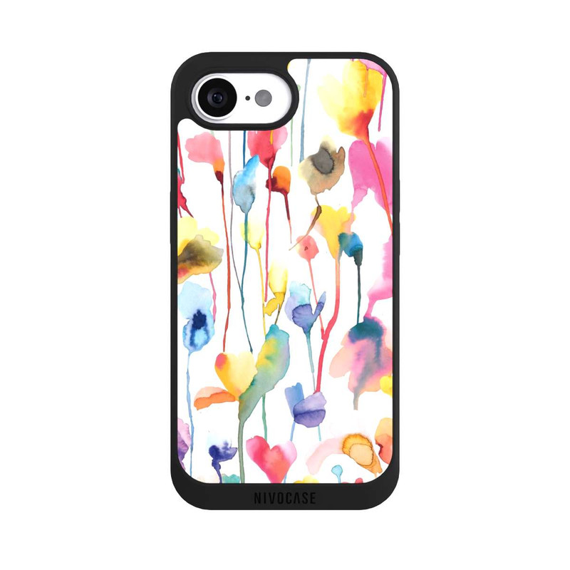 iPhone 17e NIVOpure Aquarell Wildblumen bunt