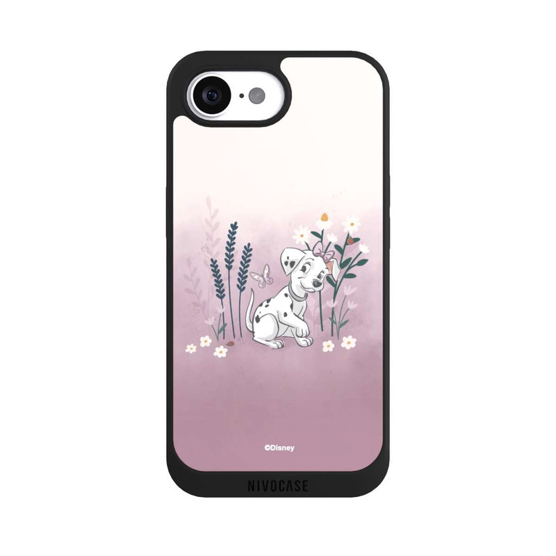 iPhone 17e NIVOpure Les 101 Dalmatiens avec des fleurs
