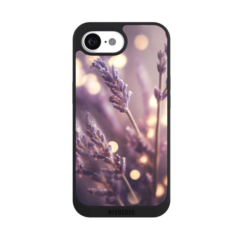 iPhone 17e NIVOpure Lavender Close Up with AI