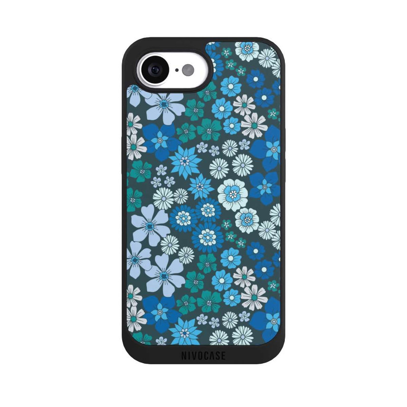 iPhone 17e NIVOpure Blaue Blumen DeinDesign
