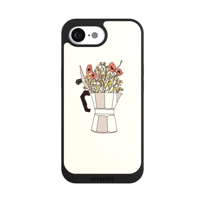iPhone 17e NIVOpure Moka Blumen