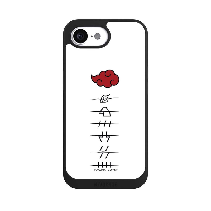 iPhone 17e NIVOpure Akatsuki Mitgliedersymbole Weiß
