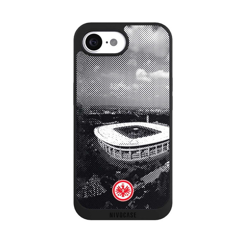 iPhone 17e NIVOpure SGE Stadion Schwarz Weiß