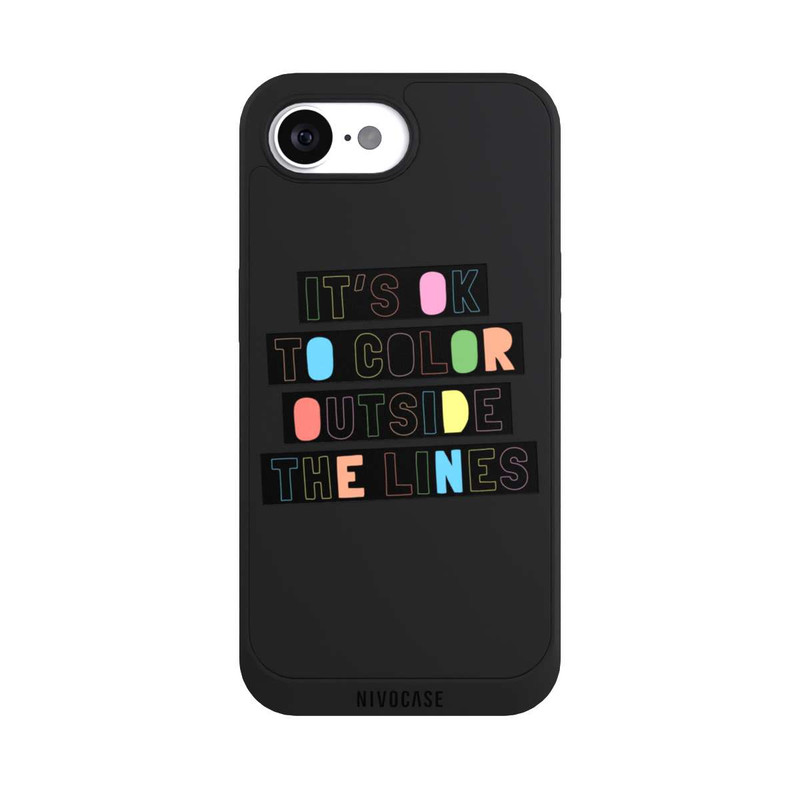 iPhone 17e NIVOpure Color Outside The Line Transparent