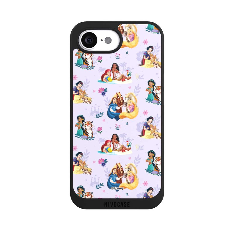 iPhone 17e NIVOpure Princess Floral Pattern Purple