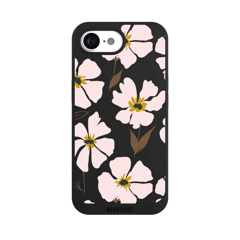 iPhone 17e NIVOpure Simple Pastell Flowers Rose Transparent