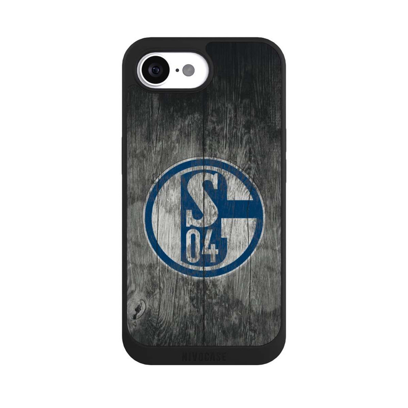 iPhone 17e NIVOpure Schalke 04 Holz Look