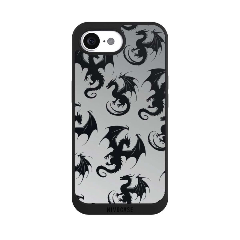 iPhone 17e NIVOpure Dragon Pattern Grey