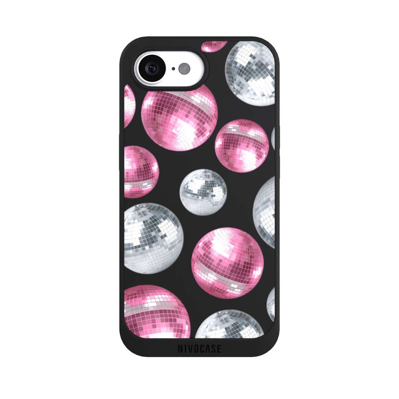 iPhone 17e NIVOpure Discokugel Show Pink Transparent