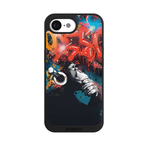 Apple iPhone 17e NIVOpure Affe Stereo Kopfhörer Graffiti Street Art