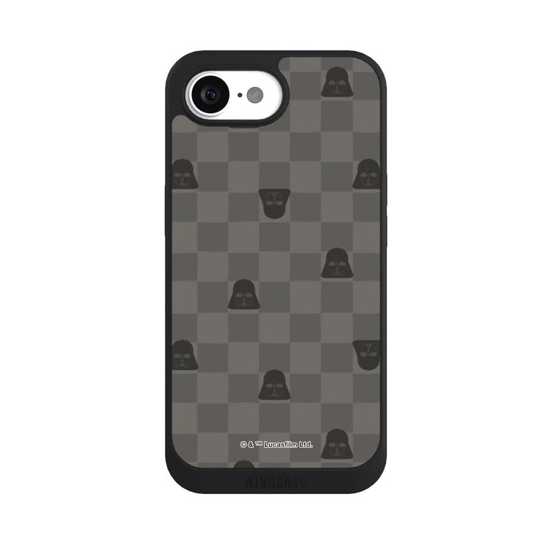 iPhone 17e NIVOpure Darth Vader Schachbrettmuster Schwarz
