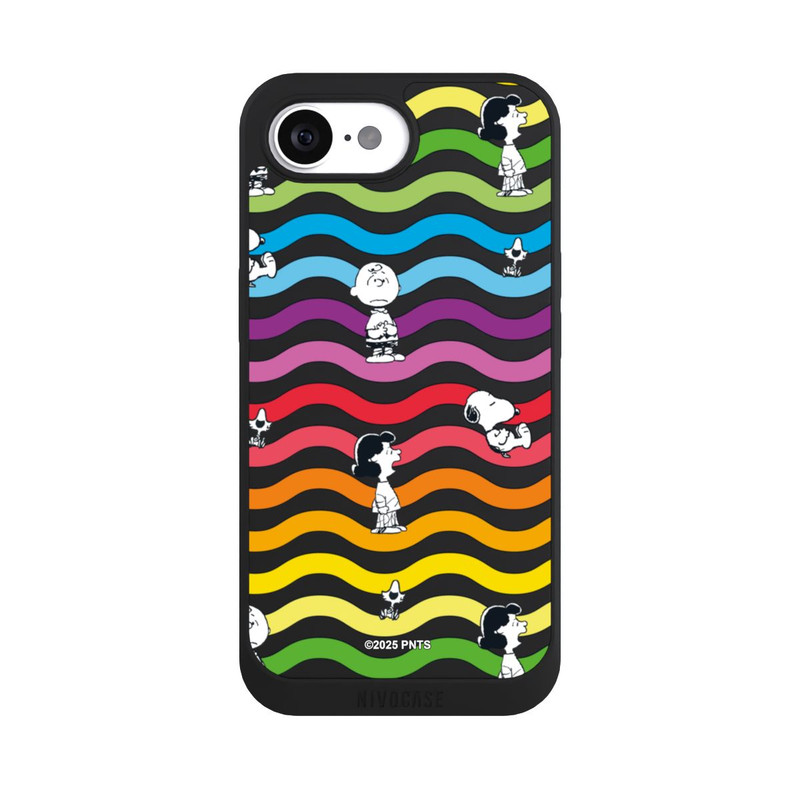 iPhone 17e NIVOpure Snoopy Pattern Rainbow Transparent
