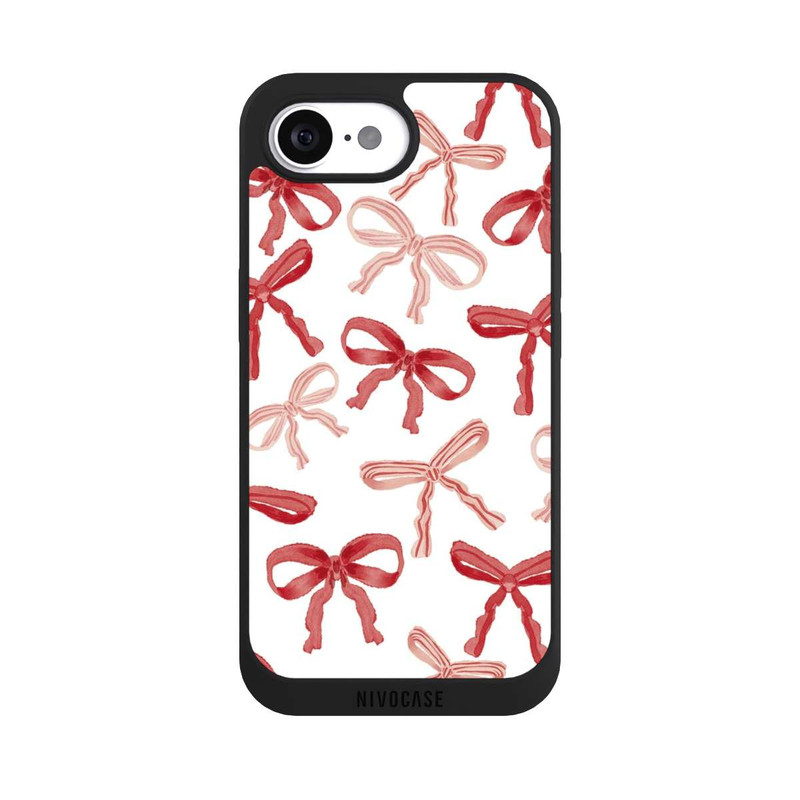 iPhone 17e NIVOpure Red Bows Pattern