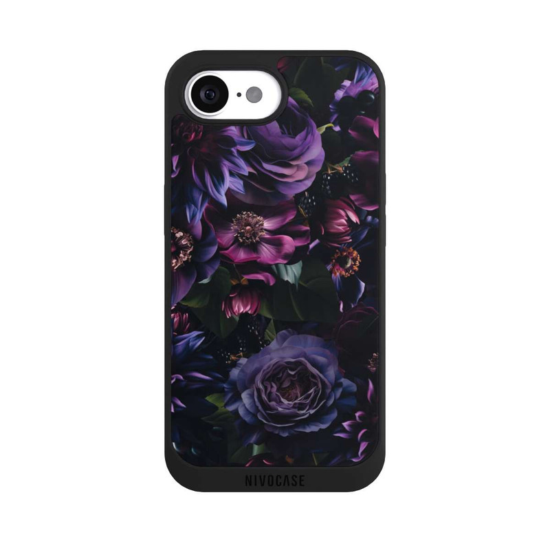 iPhone 17e NIVOpure Dark Purple Flowers