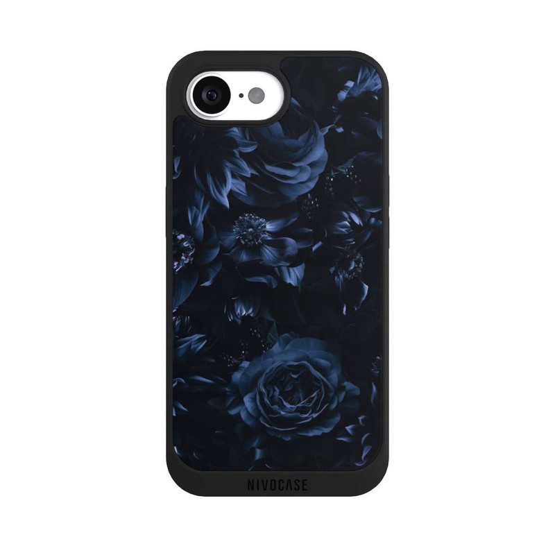 iPhone 17e NIVOpure Shadow Flowers Blue