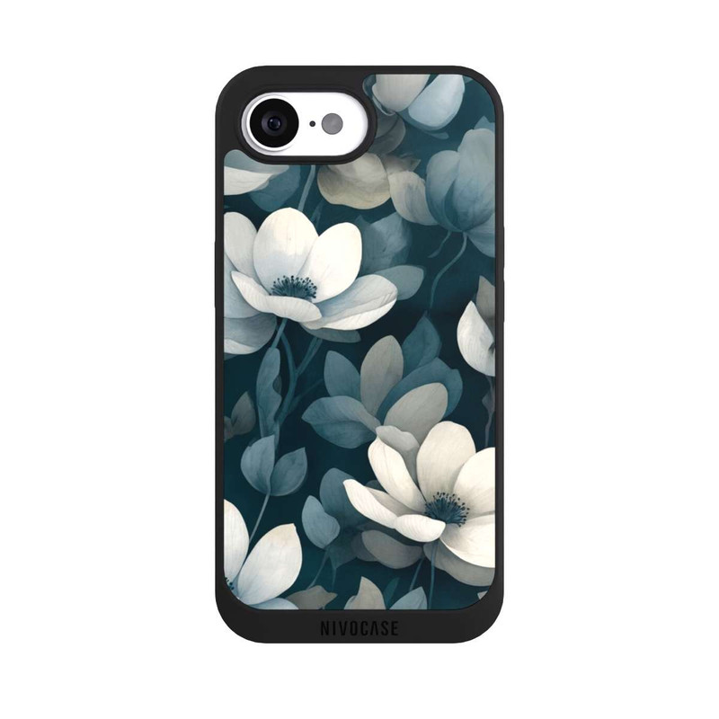 iPhone 17e NIVOpure Negative Flower Petrol White with AI