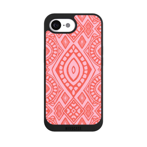 Apple iPhone 17e NIVOpure Boho Geometric Intricate Tribal Design in Shades of Pink