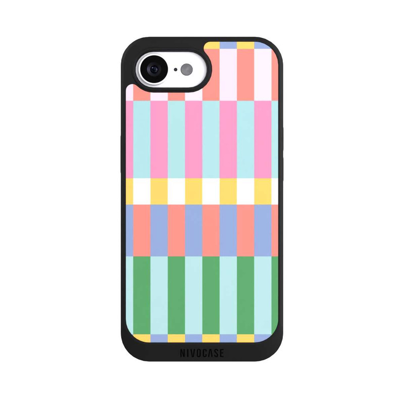 iPhone 17e NIVOpure Checked Theme Pastel