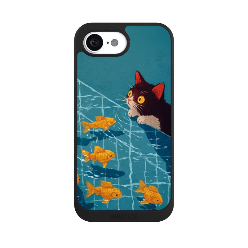 iPhone 17e NIVOpure Cat in a Pool with AI