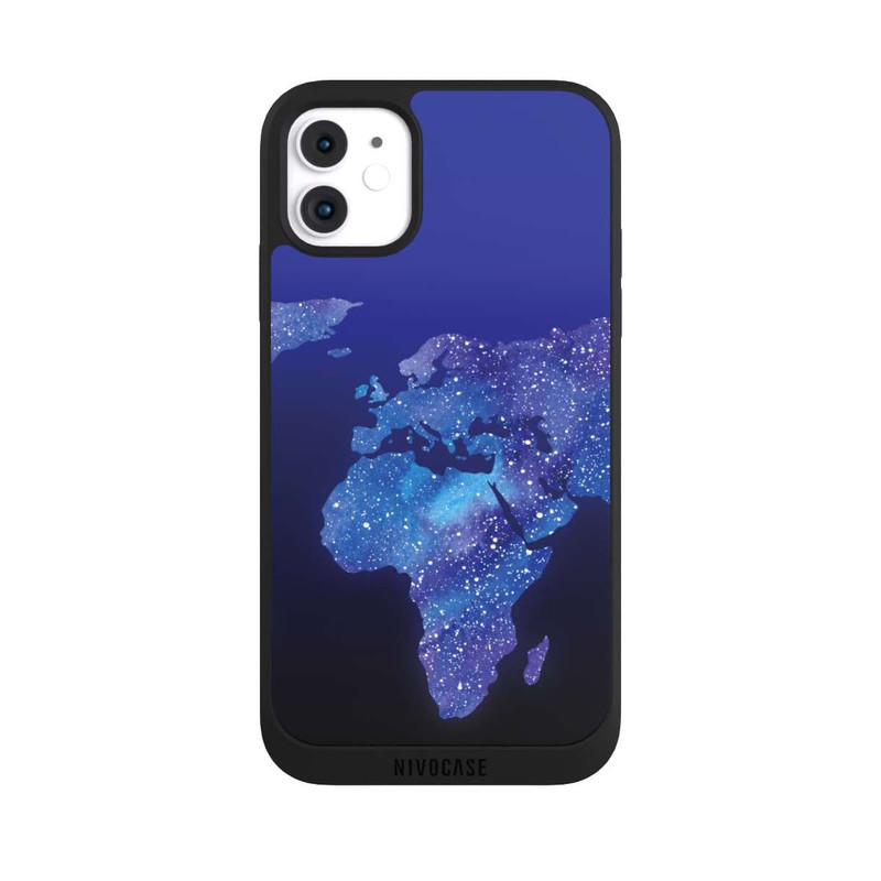 iPhone 11 NIVOpure Carte du Monde Cosmique